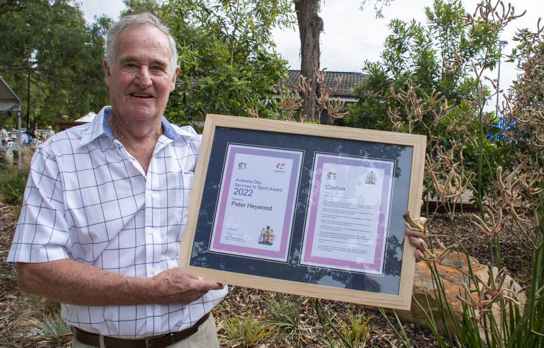 TIRELESS WORKER: Peter Heywood has been involved with croquet in Dubbo for more than a decade and his efforts were rewarded on Wednesday. Picture: Belinda Soole