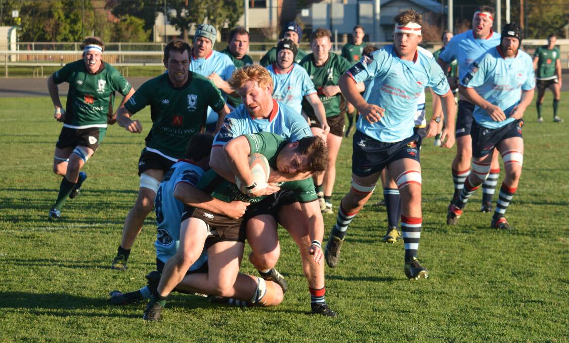 Emus scored a valuable bonus-point win on the road on Saturday. Photos: NICK GUTHRIE