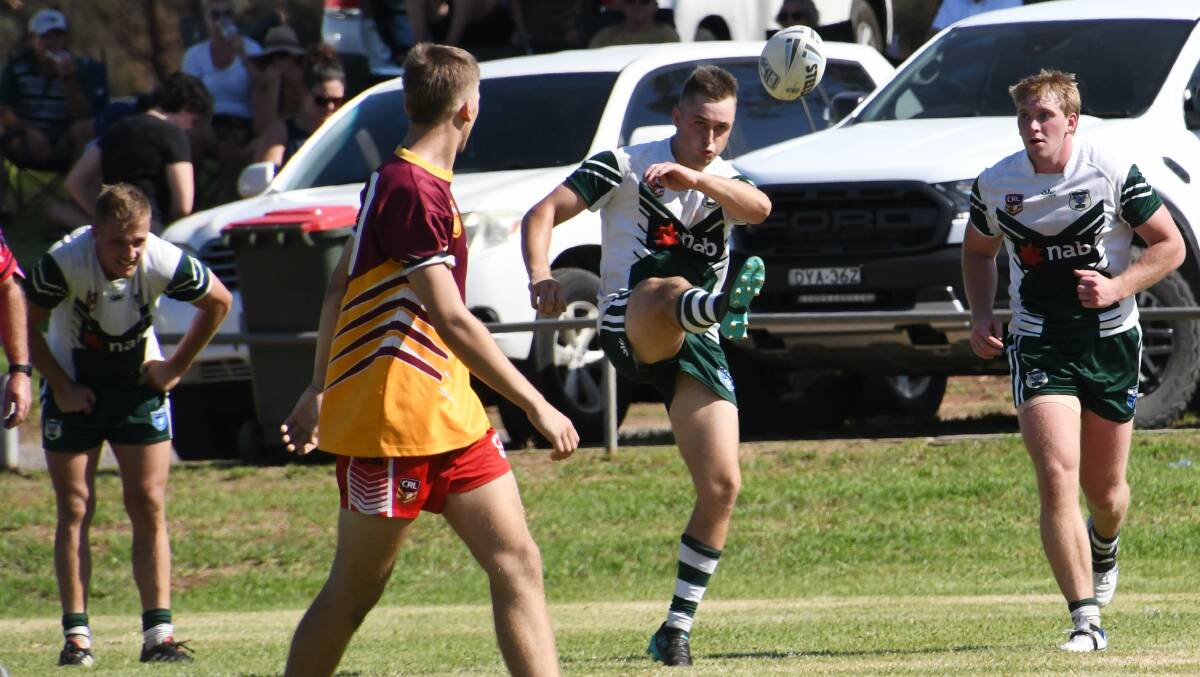 STARTING STRONG: Mitch Burke, pictured in action for the Western under 23s on the weekend, will again be a key figure for the Forbes Magpies in 2020. Photo: JENNY KINGHAM