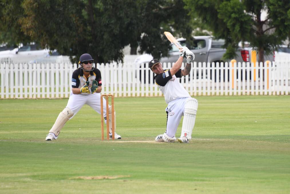Jack Kempston blasted the Newtown Demons attack all over the park on his way to a big century on Saturday. Picture by Amy McIntyre