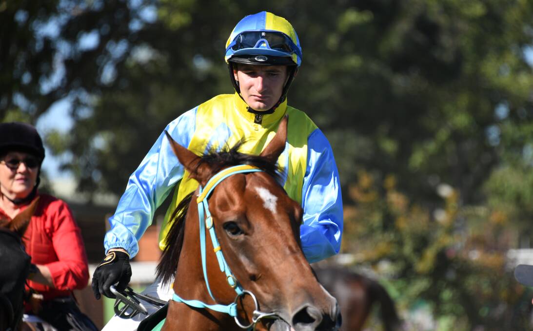 Clayton Gallagher (pictured) scored another win for trainer Brett Robb at Orange on Sunday. Picture by Amy McIntyre