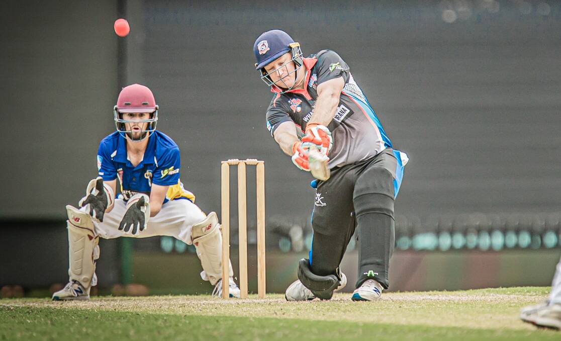 GOING LARGE: Marquee man Tim Armstrong will again provide the Outlaws with plenty of aggression this season. Picture: Ben Churcher/Cricket NSW