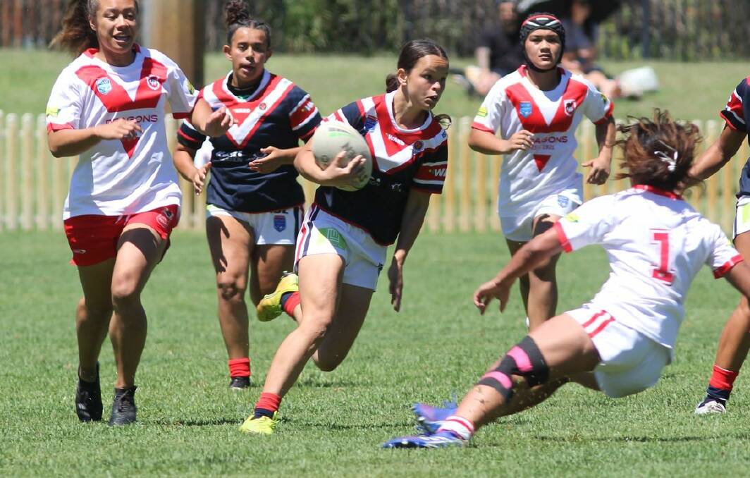  NEXT STEP: After featuring for the Roosters again in the Tarsha Gale Cup this year, Taneka Todhunter will now represent the NSW Country under 19s. Photo: SYDNEY ROOSTERS