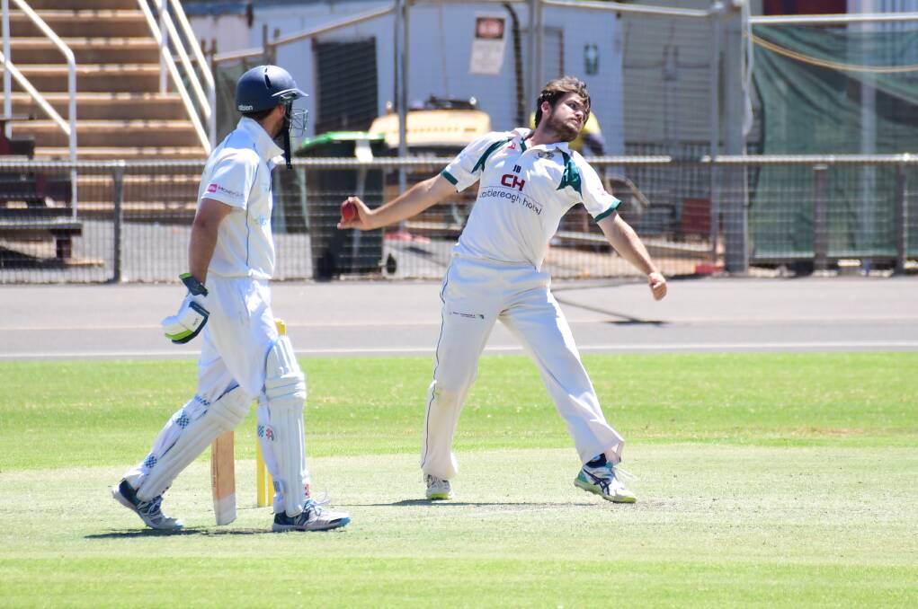 CHIPPING IN: Brock Larance took 2/27 from eight overs but it proved not enough for CYMS on Saturday. Photo: AMY McINTYRE