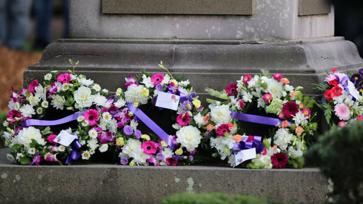 Police warning: The traditional laying of wreaths is banned this year. Picture: John Veage 