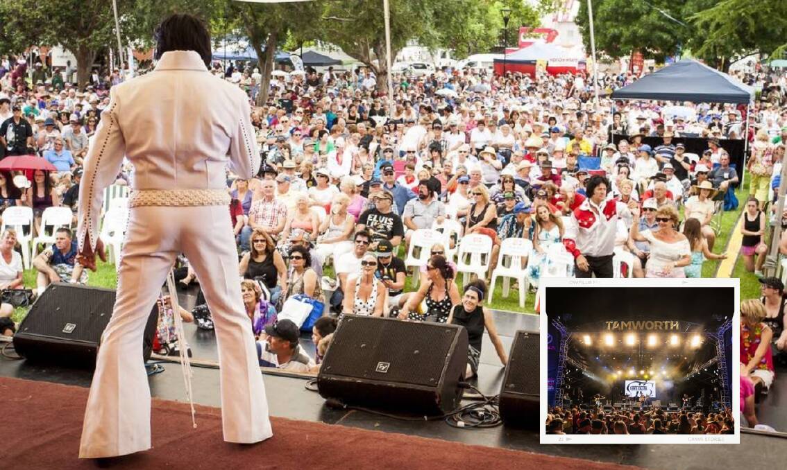 ALL SHOOK UP: The Parkes Elvis Festival organisers are very disappointed in the Tamworth Country Music Festival for changing dates at the last minute, which clash directly with the Elvis Festival - an easily avoidable situation. Photos: FILE.
