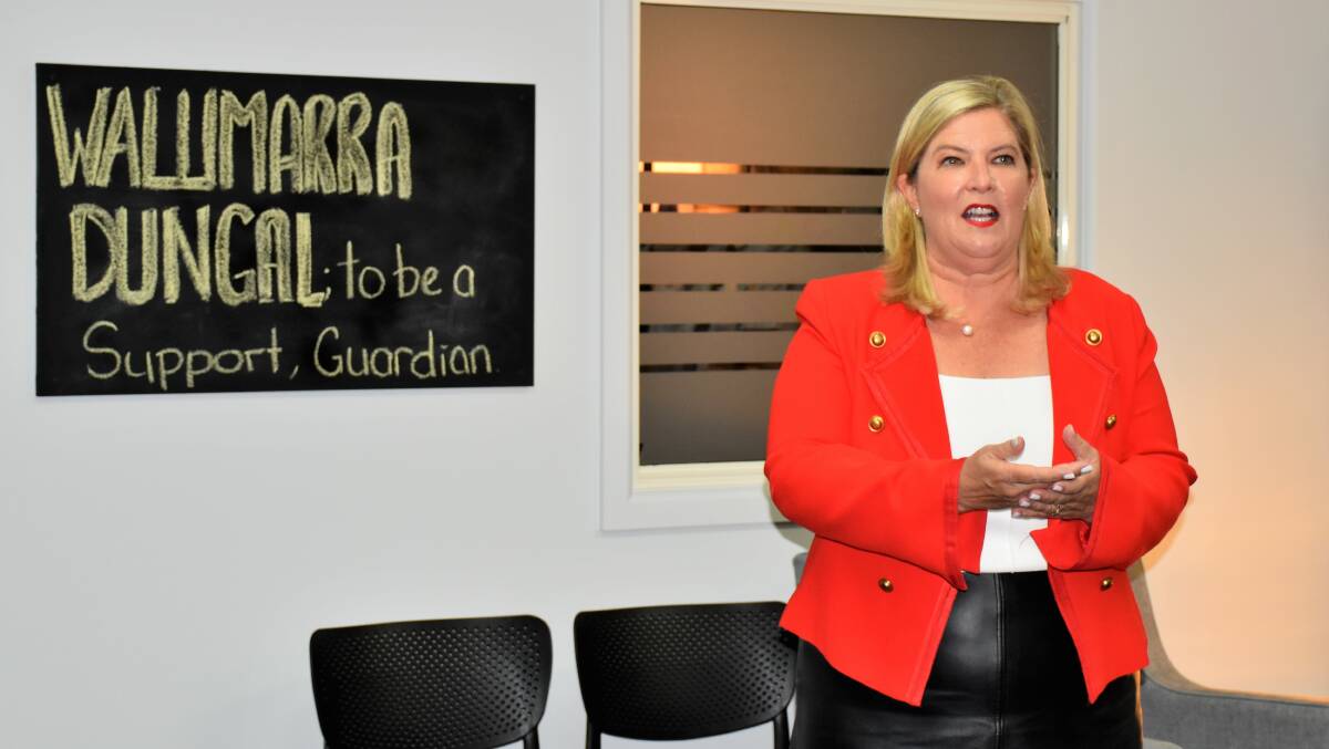SAFE HAVEN: Minister for Mental Health Bronnie Taylor officially opened the centre last week and spoke very passionately. Photo: JENNY KINGHAM.