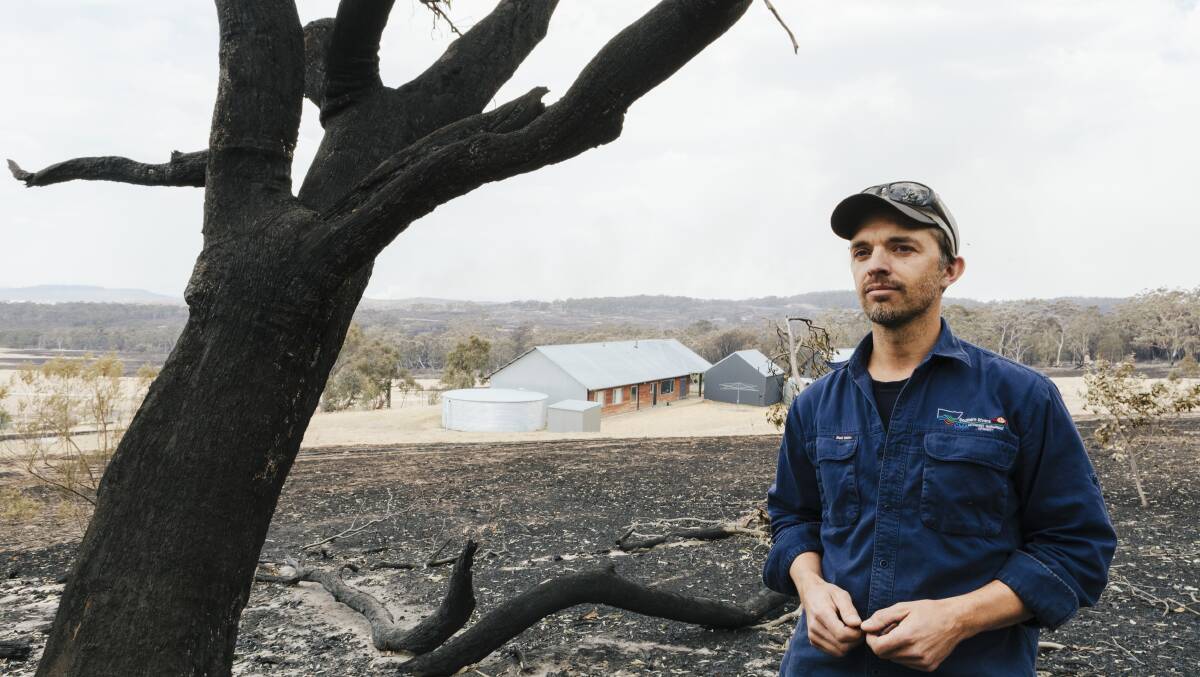 Andy Taylor and the home he saved. Picture: Jamila Toderas