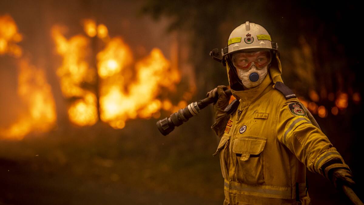 Stacey Wilson from Milton Volunteer Rural Fire Brigade. Picture: Sitthixay Ditthavong