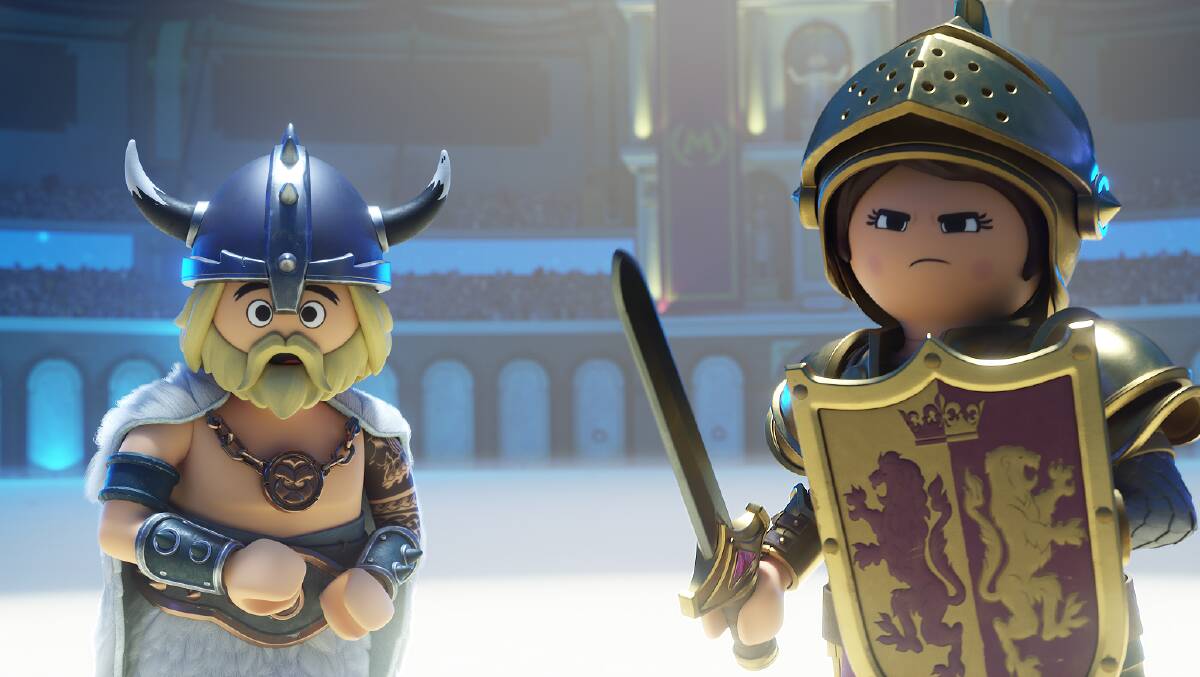 Two of the Vikings in Playmobil: the Movie. Picture: StudioCanal