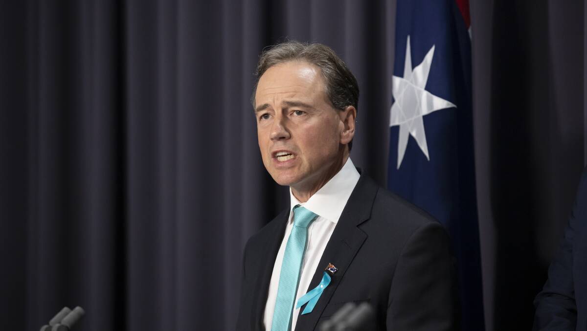 Health Minister Greg Hunt: The government is now preparing for a pandemic. Picture: Sitthixay Ditthavong