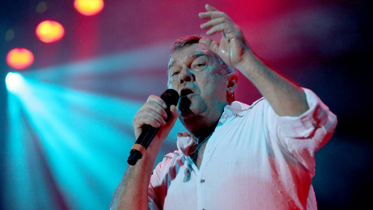 COLD CHISEL: Jimmy Barnes rocks the stage at A Day on the Green at Bimbadgen Winery in Newcastle in January. Picture: DEAN OSLAND