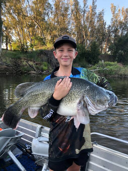 Open fish passage that allows big Murray cod, like this one caught by Tyson Spittles on the Macquarie, is critical to healthy fish stocks. 