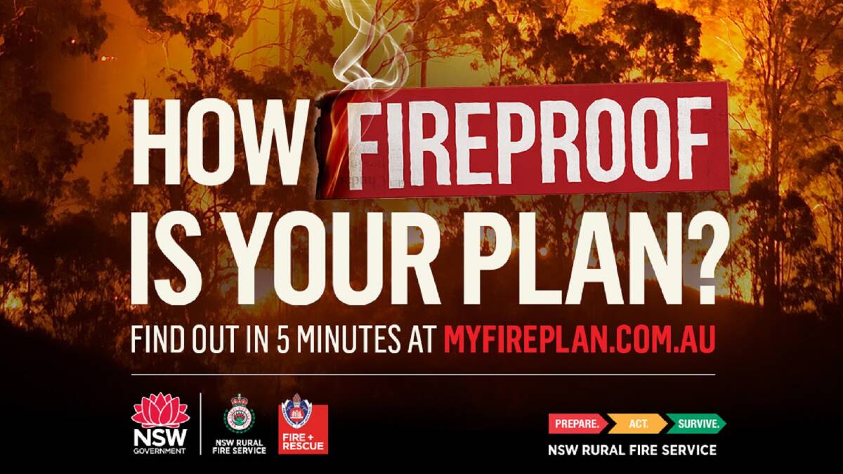 NSW Rural Fire Service has started a new campaign that could just save your life in bushfire season.