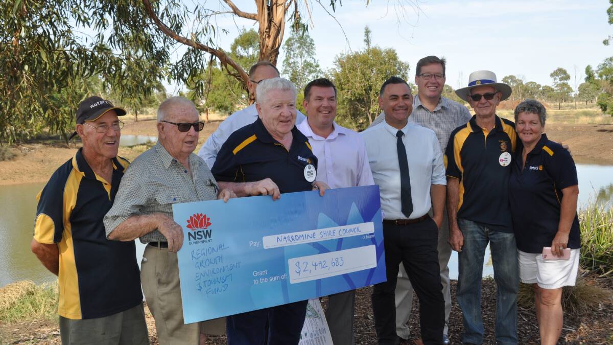 Narromine Shire Council received almost $2.5 million to upgrade its wetlands precinct.