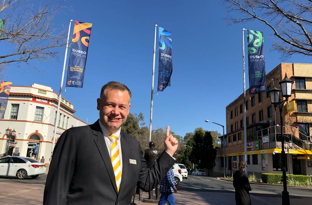 Epicentre of Events: The new flags drawing attention to our city as a place as must-visit destination for sporting events, shows and other entertainment. Photo: CONTRIBUTED