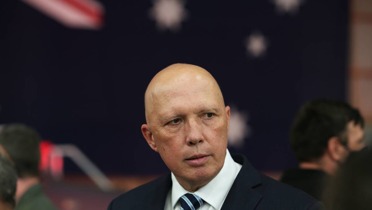 Defence Minister Peter Dutton repeated comments comparing positions of China and Russia to the pre-World War II 1930s. Picture Peter Lorimer