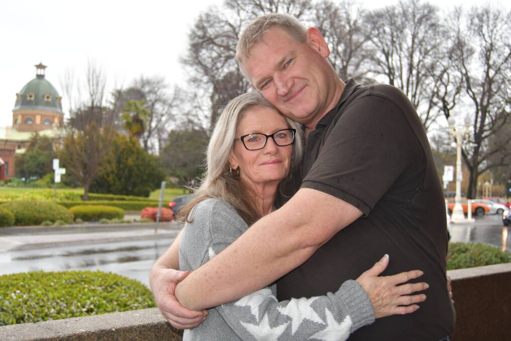 Andrew Smith with his beloved wife Beth. Photo: RACHEL CHAMBERLAIN