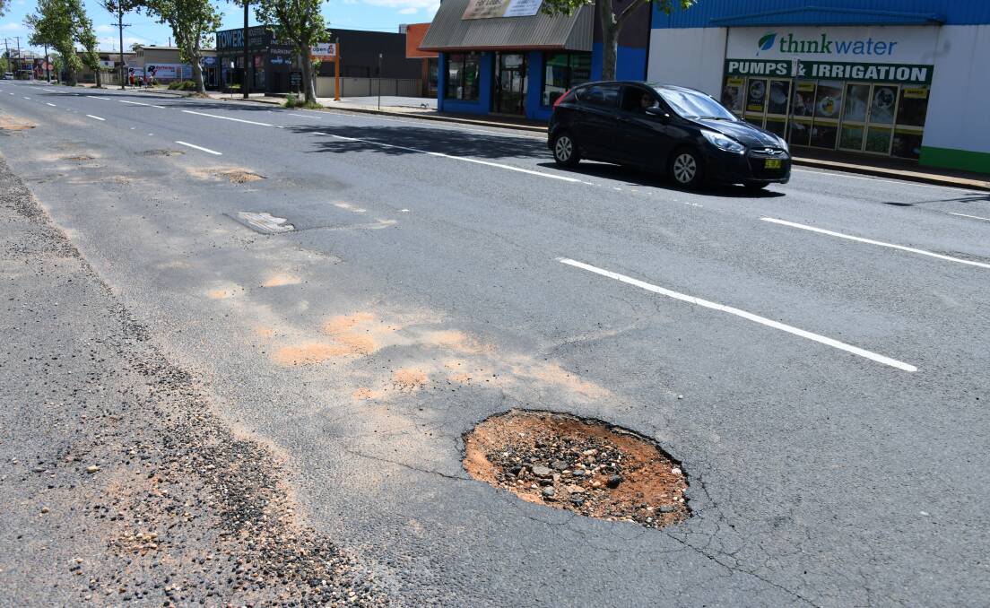 Dubbo's roads have been worse for wear in recent times. 