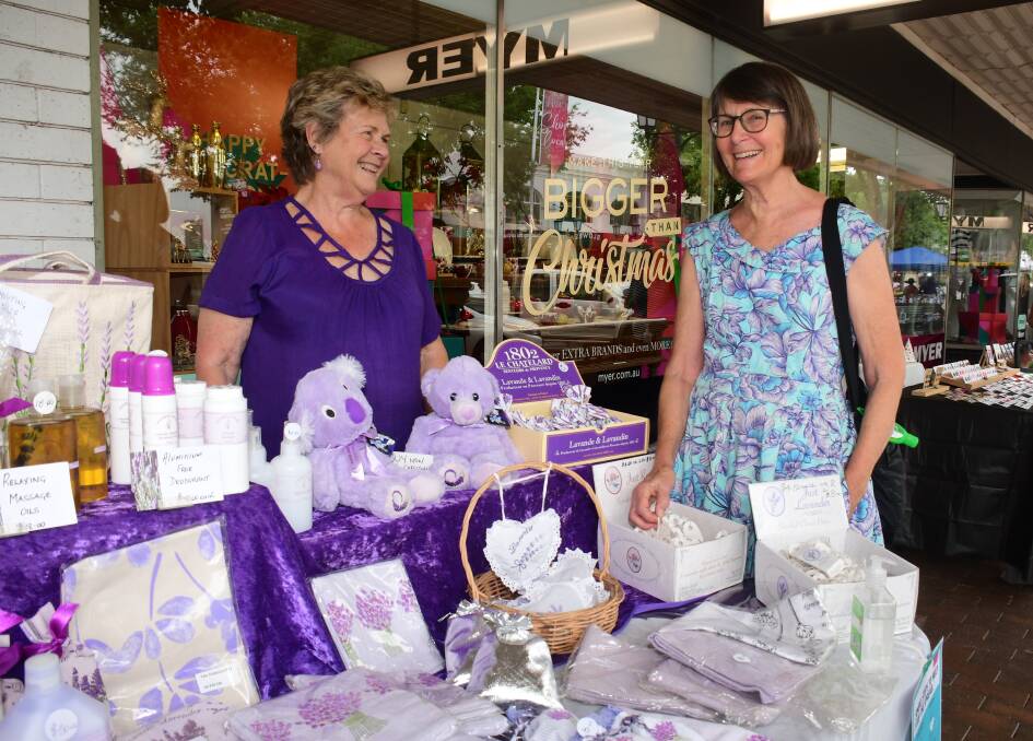 Jan Harker and Ruth Young were down at a previous markets looking for a bargain. File photo.
