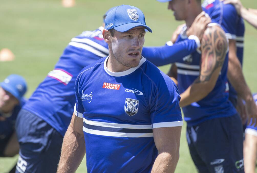 EFFORT: Bulldogs hard at work in the heat at Tamworth this week. Pictures: Peter Hardin