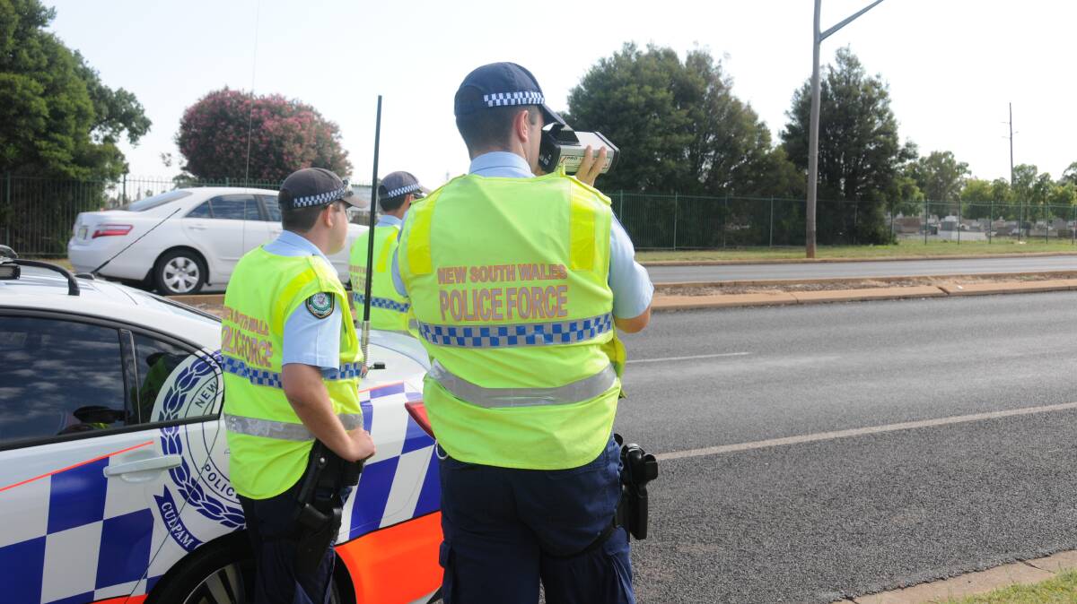Out in force: Highway patrol officers in Orana detected 45 speeding drivers during the four days of Operation Slow Down. Photo: FILE