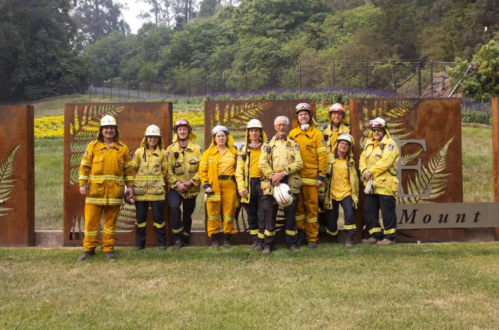 Fire brigade at Mount Tomah during the Gosper's Mountain fire. Picture: Supplied