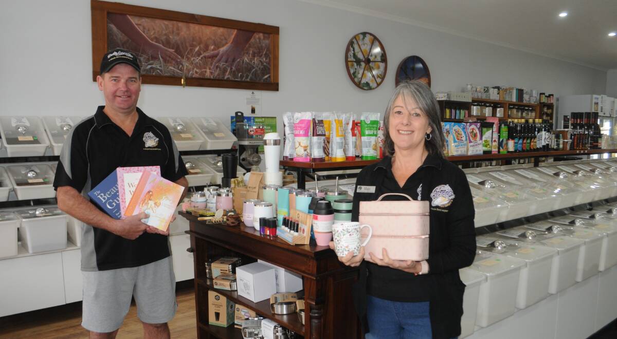 Treat: Daily Scoop at Majo's owners Adam and Jo Campbell with a selection of Mother's Day gift ideas. Photo: FAYE WHEELER