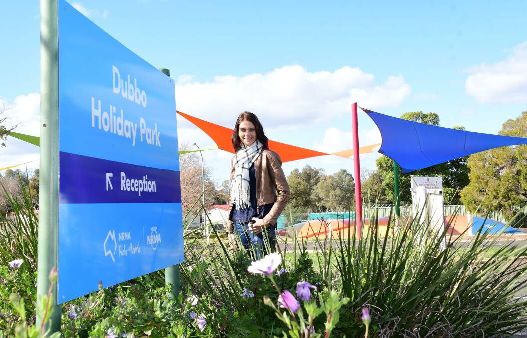 High demand: NRMA Dubbo Holiday Park manager Shaunie Bruce at the property that was at capacity throughout the school holidays and continues to receive strong levels of inquiry. Photo: AMY MCINTYRE