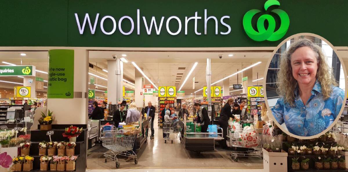 Now: Woolworths starts the pay rise from July 1 and Associate Professor Larissa Bamberry (inset) says other retailers could consider the same. 