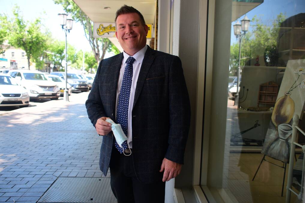Mask ready: Dubbo MP Dugald Saunders, pictured in October, has urged people to exercise personal responsibility to keep themselves well. Picture: BELINDA SOOLE 
