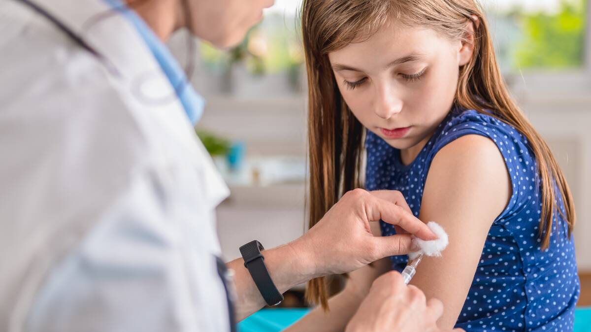 Their turn: The COVID-19 vaccination will be available to children aged between five and 11 years of age from this week. Picture: Shutterstock
