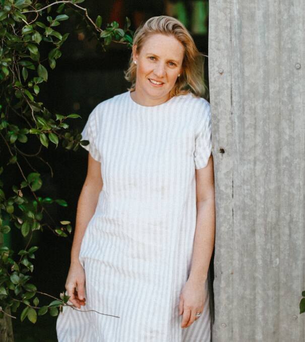 Passion project: Gin Gin Garden Club founder Claire Austin at home, from where she sends out orders to customers across Australia. Photo: Clancy Paine.