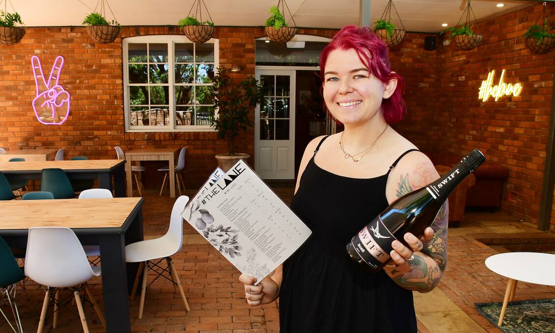 Chef and business owner Errin Williamson, pictured in 2020 as she opened Down The Lane, is the new president of the Dubbo Chamber of Commerce. Picture: BELINDA SOOLE