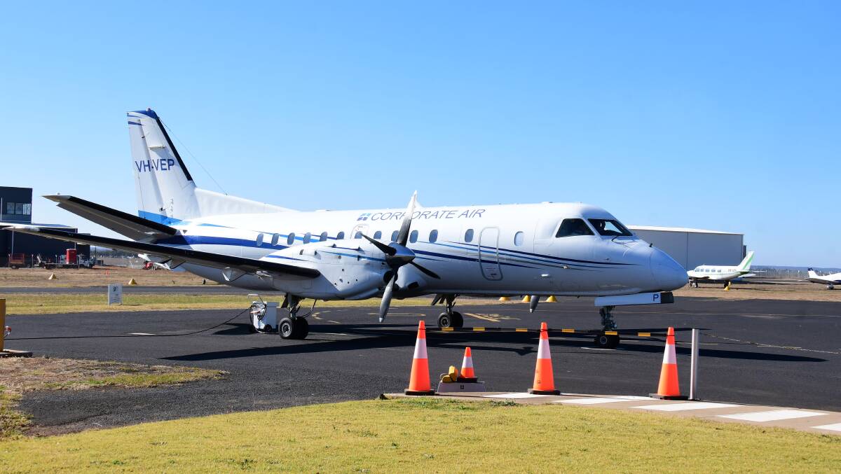 A Fly Corporate aircraft at Dubbo's airport. File pic.