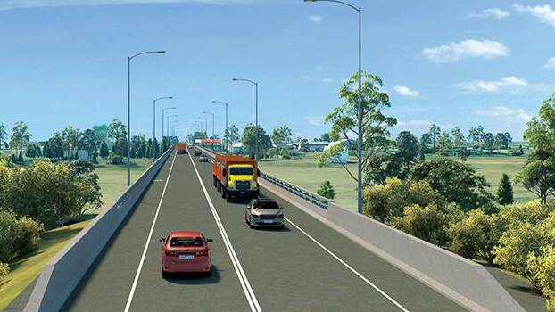 An artist's impression of the planned River Street bridge at Dubbo. Image: Transport for NSW website.