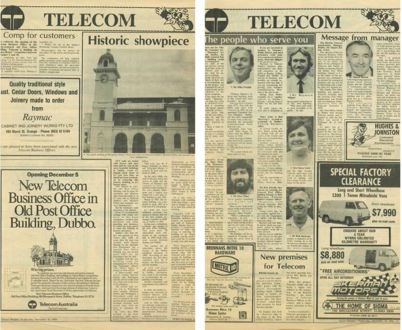 Step back in time: The Orana Shopper edition reporting of the imminent opening of the Telecom Business Office in December 1984. 