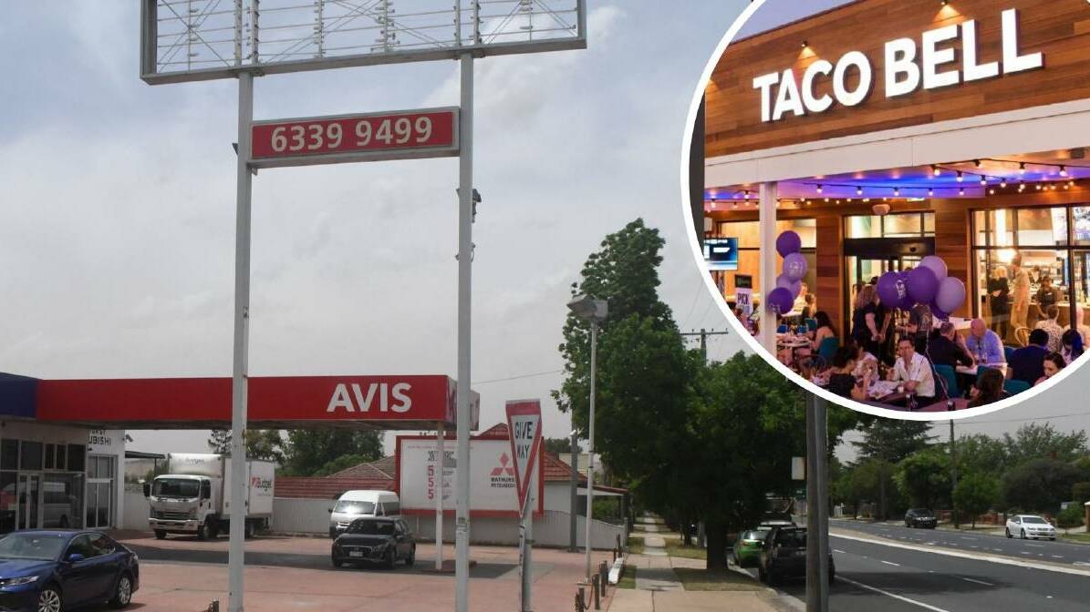 The Bathurst site that has gained development approval for a Taco Bell. Image: ACM