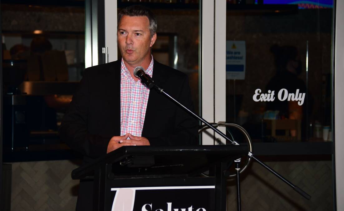 Lows to highs: Taronga Western Plains Zoo director Steve Hinks speaks about 2020 at the Salute to Dubbo Business . Photo: BELINDA SOOLE