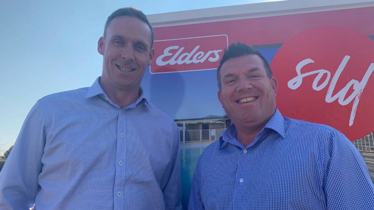 Real Estate Institute Orana Division president Adam Wells with Member for the Dubbo electorate Dugald Saunders. Photo contributed.