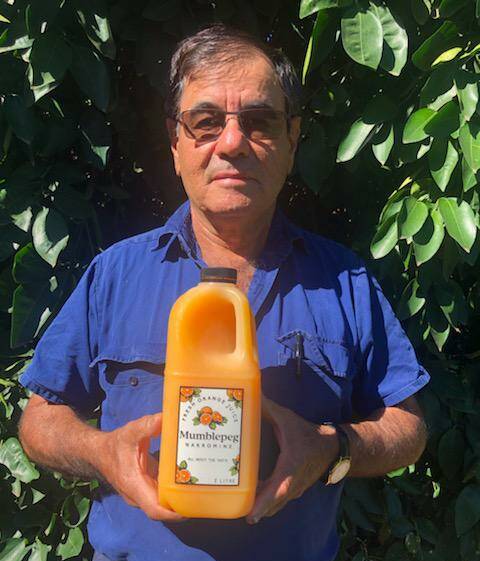 Citrus grower and Mumble Peg Orange Juice producer Trevor Roberts. Photo contributed.