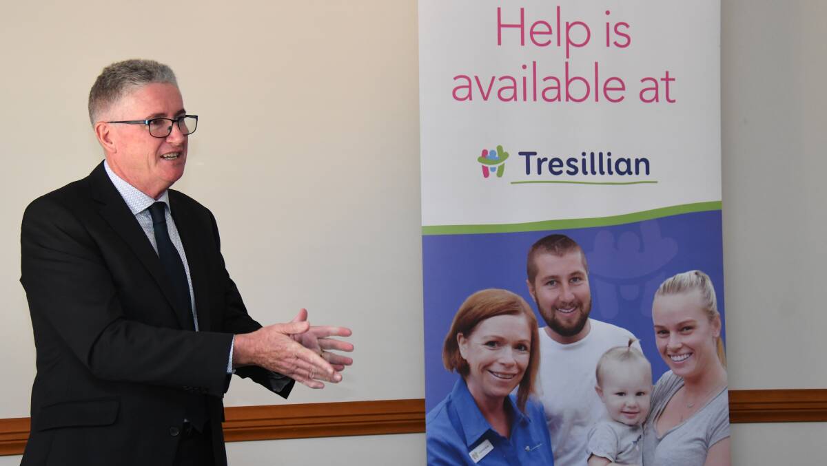 Tresillian CEO Robert Mills at the launch of its centre at Dubbo. Photo: BELINDA SOOLE