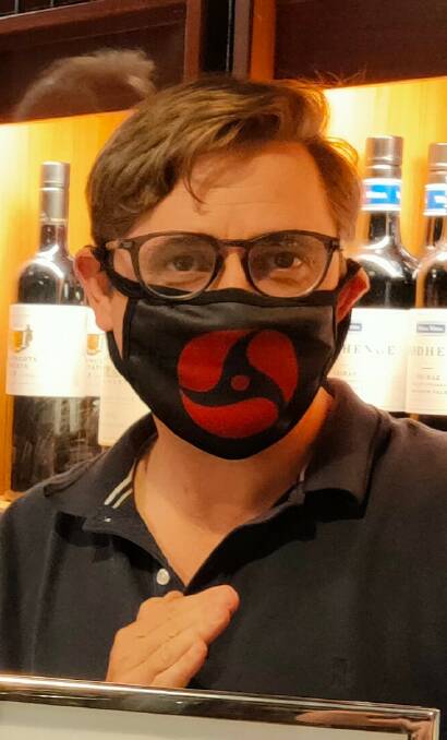 Protection: Dr John Hall is urging people to wear a mask. Photo contributed.