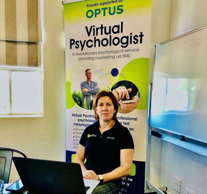 Making a difference: Virtualpsychologist founder Dervla Loughnane says Optus enabling free texts to the service has been "fantastic". Photo contributed.