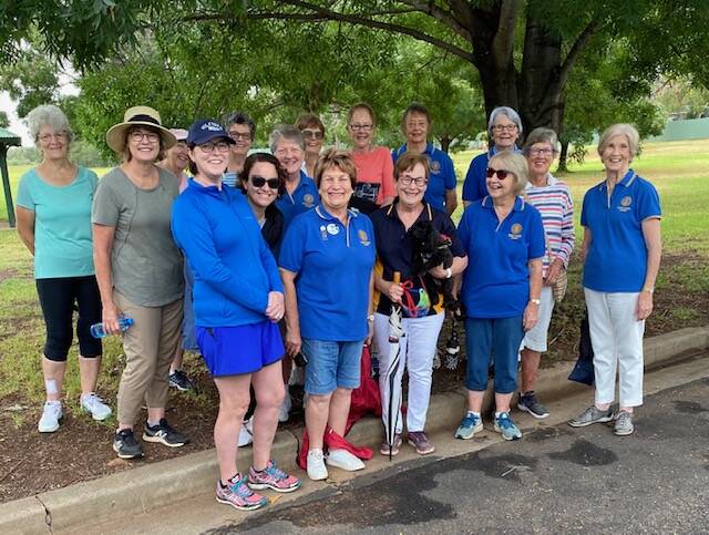 Motivated: Members of the Inner Wheel Club of Dubbo, the club's Young Generation Group, and community members ready to walk. Photo contributed.