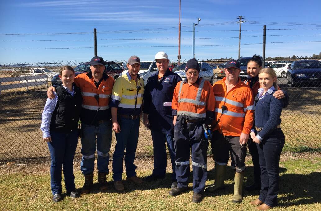 Team effort: Fletcher International Exports WHS officer Dominique Power, maintenance manager Mick Toovey, electrical manager Ian Yeo, plant manager             Jason Herbert, WHS committee chairman, Wade Graham, WHS committee representative Steve Martin, CEO Melissa Fletcher and WHS manager Maddy Herbert work together to achieve outcomes. Photo contributed.