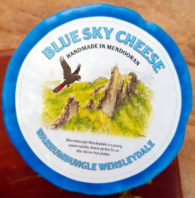 An artwork of Coonabarabran artist, the late Sue Graham, was chosen for the new cheese. Photo contributed.