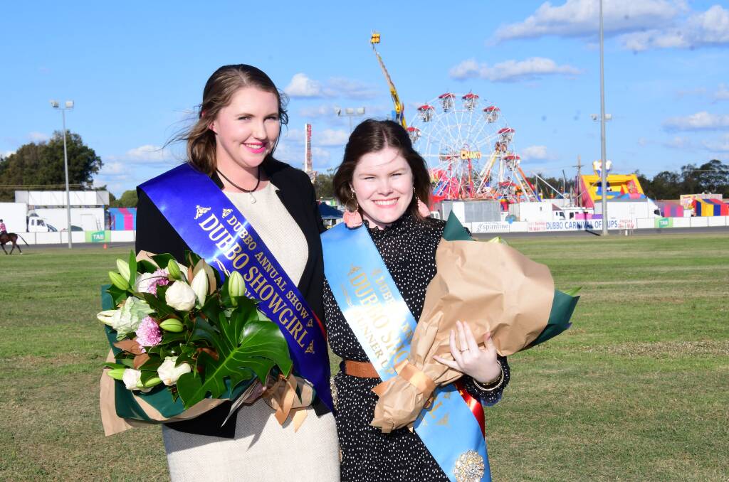 2019 ZooFM Dubbo Showgirl Tyla Comerford and runner-up Brandi McGuire. Photo: AMY MCINTYRE
