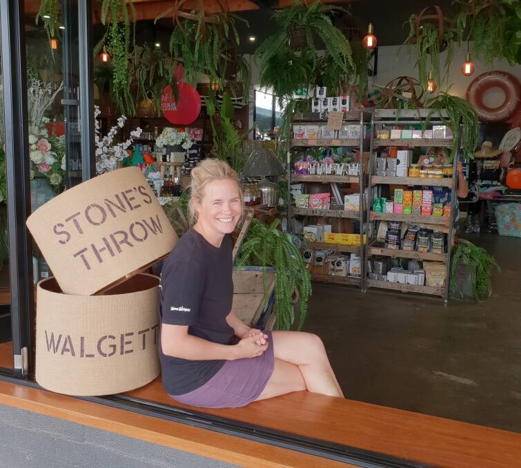 Appreciative: Stone's Throw owner Katie Murray, one of the stores in the Orana region that has attracted new custom and interest courtesy of Buy from the Bush. Photo contributed.