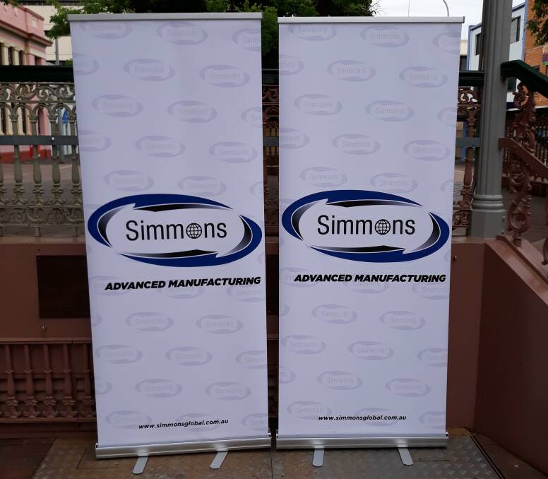 Banners up: Simmons Global brought its branding to a 